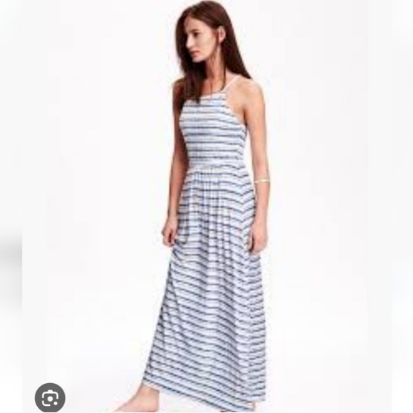 Striped Old Navy Maxi Dress Sz XL - Picture 1 of 4
